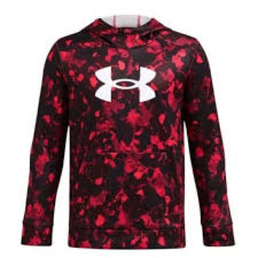 Under Armour Fleece® Big Logo Printed Boys' Hoodie‎ NWT Size XL